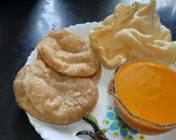 A picture of step 9 of Aamras aur Poori.