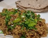 A picture of step 9 of Makhni dal.