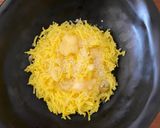 A picture of step 2 of Mithe Chawal with Kesariya Rabdi.