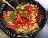 Une image de l'étape 12 de Poulet façon chili verde (maïs, poivrons, citrons verts).