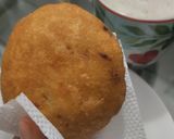 Foto del paso 10 de la receta: Arepa🫓rellena🌽de salchichón de cerdo🥓y queso🫓🧀🥛
