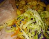 Foto del paso 4 de la receta: Pechuga de pollo con jamón y ensalada papas