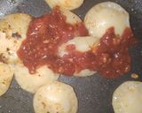 A picture of step 8 of Cheese Ravioli stuffed with paneer corn and herbs.