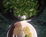 A picture of step 1 of Bathua Paratha.