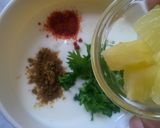 A picture of step 5 of Pineapple Raita #authormarathon.