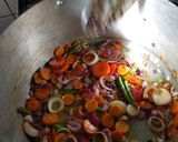 A picture of step 3 of Grilled Crocker fish in Brown sauce wt Basmati Rice & Mixed Vegs.