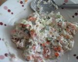 A picture of step 4 of Veg sandwich with hang curd.