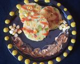 A picture of step 5 of Corn Bread Pizza.
