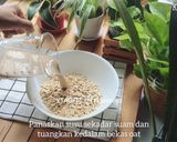 Gambar langkah 2 resipi Banana oatmeal cake.