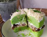 Foto langkah ke 5 dari resep Bolu Pandan Klepon 1 Telur Tanpa Pengembang.