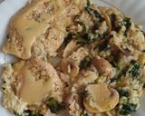 A picture of step 4 of Chicken & mushroom Traybake.