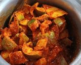 A picture of step 4 of Mango pickle.