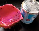 Foto langkah ke 1 dari resep Ice cream buah naga home Made.