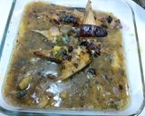 A picture of step 4 of Lemon garlic Grilled fish pamphlets with pineapple sauce.