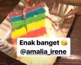 Foto langkah ke 17 dari resep Rainbow cake kukus ny.liem empuk enak wangi.