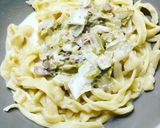 Une image de l'étape 1 de Tagliatelles à la crème et endives.