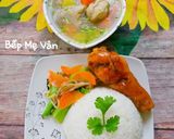 Hình bước làm 4 của món Cơm dĩa đùi gà chiên