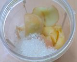 A picture of step 2 of Apricot Cucumber Cooler with Chia Coconut Water.