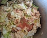 Foto del paso 2 de la receta: Pechuga de pollo y col en salsa