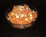A picture of step 5 of Gajar ka halwa with milkmaid.