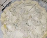 Une image de l'étape 6 de Quiche poulet chou pommes de terre et boursin.