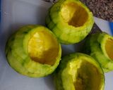 Foto del paso 2 de la receta: Zapallitos de tronco rellenos de Seitán y quesos