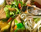 A picture of step 6 of Tuna Noodle Soup.