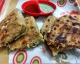 A picture of step 6 of Quesadilla - Indian Style(both veg and non-veg type).