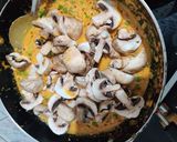 A picture of step 5 of Matar Mushroom.