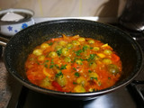 Coles de Bruselas al curry