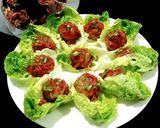 รูปขั้นตอนการทำที่ 5 ของ มีทบอล/พอร์คบอลในถ้วยผักกาดโรเมน STICKY MEATBALL (PORKBALLS) ROMAINE LETTUCE WRAPS
