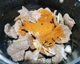 Hình bước làm 1 của món Cà ri bò lát chay