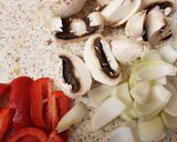 A picture of step 1 of My Roasted Tumeric Mushrooms & Veg 💜.