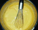 A picture of step 2 of Salted Caramel Flan 🤤.