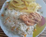 Foto del paso 6 de la receta: Arroz a la jardinera con pollo broaster