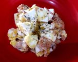 Foto langkah ke 2 dari resep Salad telur udang ala diet #debm #keto.