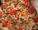 A picture of step 2 of Minced turkey in rich roasted vegetable sauce.