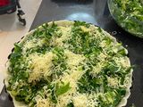 Masa de tarta y relleno con acelga