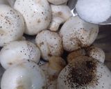 A picture of step 1 of BBQ Mushrooms in Apple Mushroom Sauce.