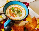 A picture of step 5 of Broccoli Cheddar Cheese Soup.
