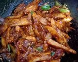 A picture of step 4 of Schezwan Chilli Potatoes with Jeera Rice.