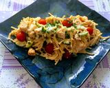 Cukkinis csirkés tészta fehérboros tejszínes szószban recept fázis 8 fotója