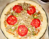 A picture of step 18 of Shredded beef pizza.