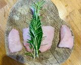 A picture of step 1 of Monkfish with sweetcorn custard.