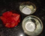 A picture of step 1 of Watermelon Juice.