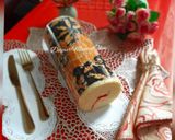 Foto langkah ke 16 dari resep Batik Roll Cake Kukus.