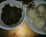 A picture of step 3 of Edikang ikong Soup.