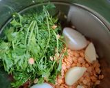 A picture of step 2 of Red lentils kabab.