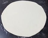 A picture of step 1 of Zig Zag Style Paratha Folding.
