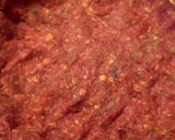 A picture of step 2 of Meatloaf Pizza, on the stove top.